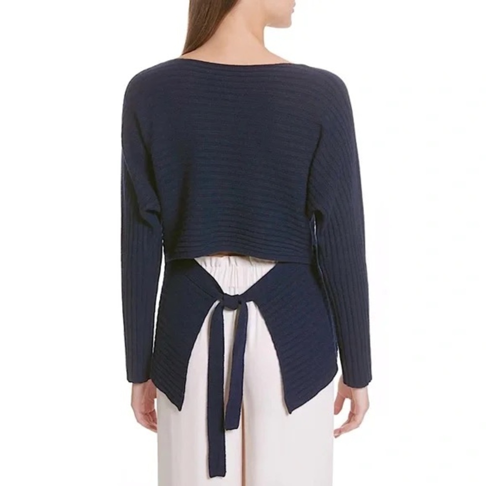 VINCE. | Open Tie-Back Wool & Cashmere Sweater